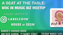 A Seat at the Table: WOC in Music Biz Meetup