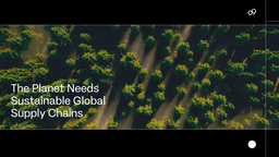 The Planet Needs Sustainable Global Supply Chains