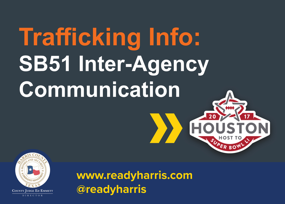 Trafficking Info: SB51 Inter-Agency Communication