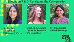 Education R&D: Catalyzing the Conversation