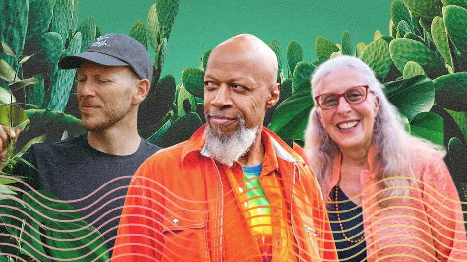 Laraaji & Joe Patitucci with Plants